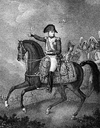 Napoleon auf einem Pferd