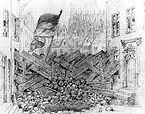 Barrikade in Köln 1848
